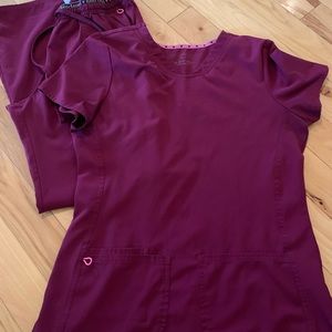 Heart Soul scrub set - wine